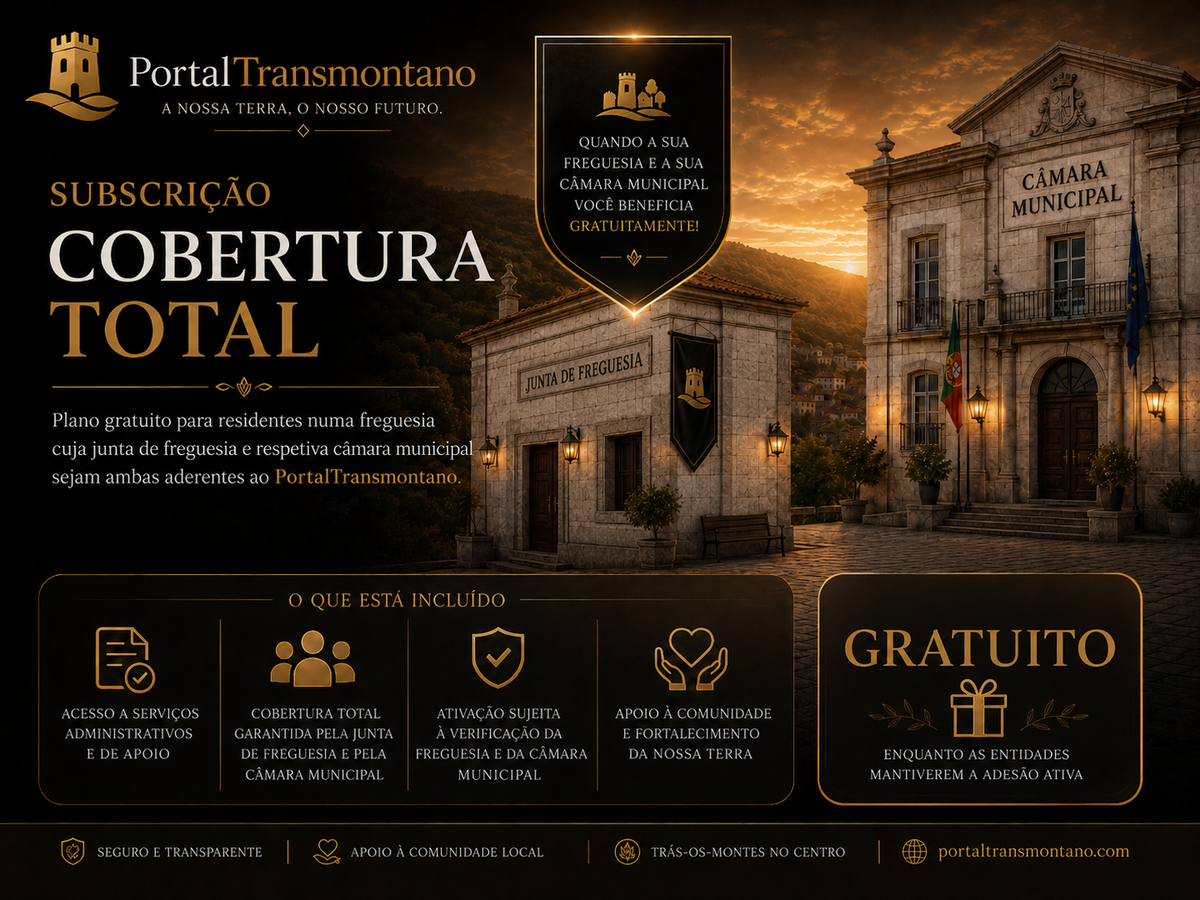 Subscrição PortalTransmontano — Cobertura Total